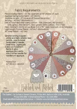 Around For Christmas Tree Skirt - By Hatched & Patched--NEW