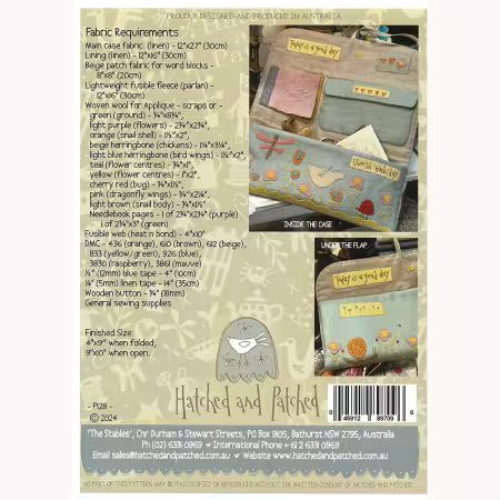 Cherish Each Day Sewing Case - by Hatched & Patched