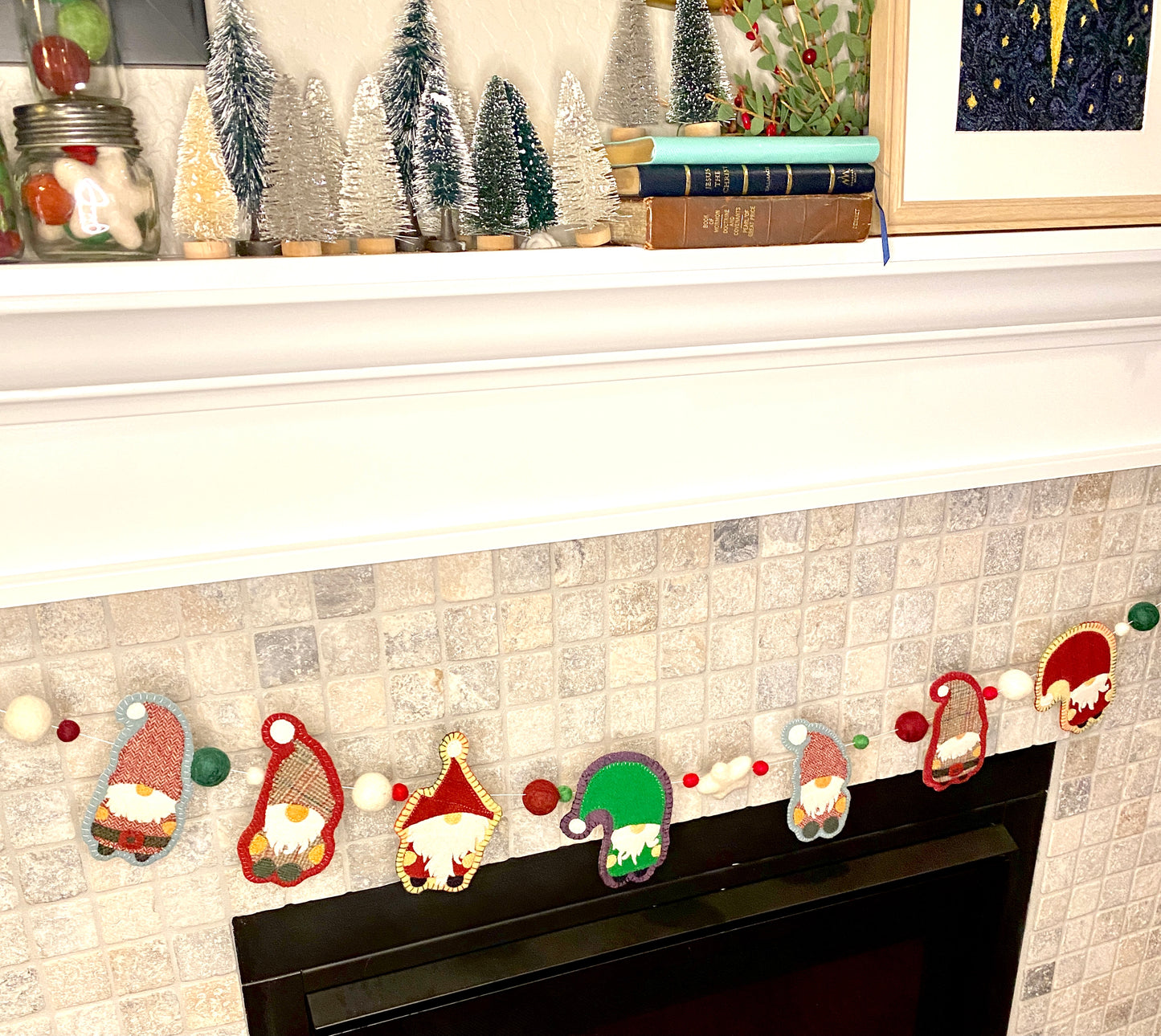 Wool Kit: Gnomes in a Row+ Pattern l Ornaments