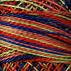 Valdani 3 Strand-Floss Variegated: M54 - Primaries
