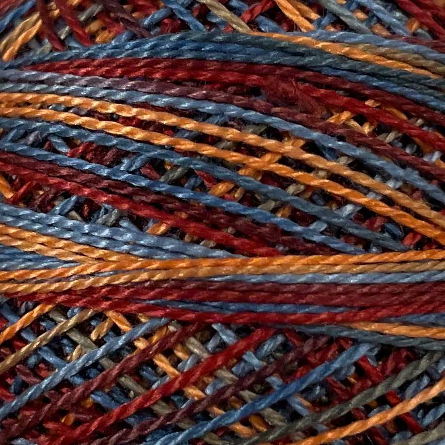 Valdani Perlé Cotton Variegated: M74 - Rooster Tail