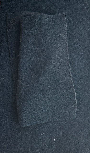 Washed & Felted 100% Wool Fabric - Navy Night