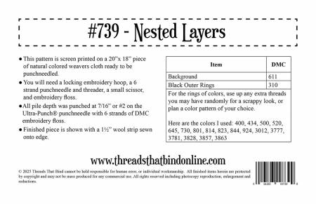 Punch Needle Pattern: Nested Layers