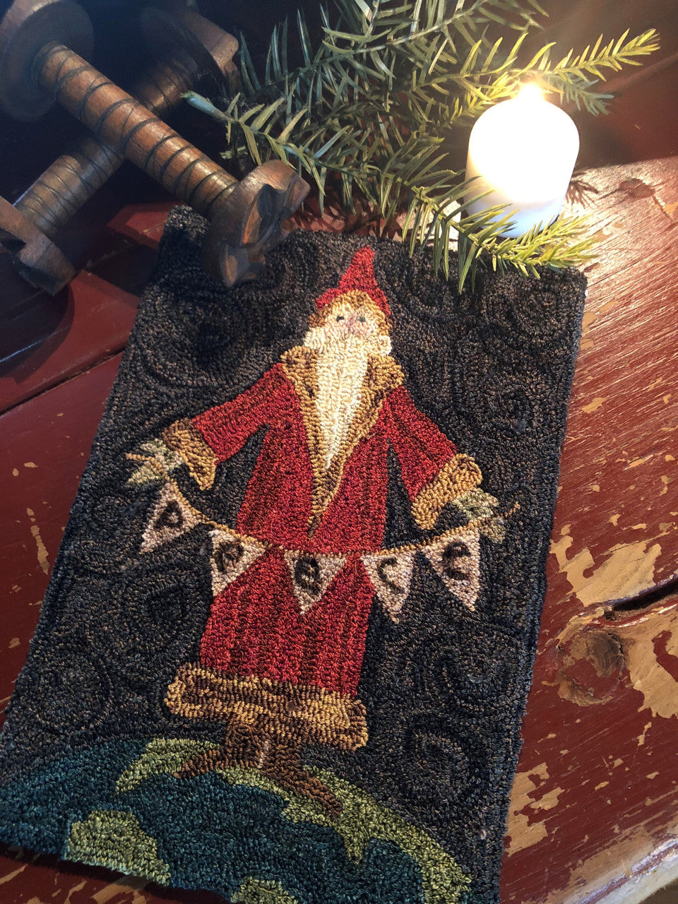 Punch Needle Pattern - Santa 2018 by Old Tattered Flag