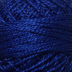 Valdani Perlé Cotton Solid: 105 - Luminous Rich Navy - Hattie & Della