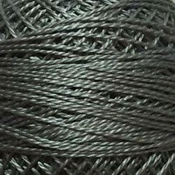 Valdani Perlé Cotton Solid: 122 - Light Medium Gray - Hattie & Della