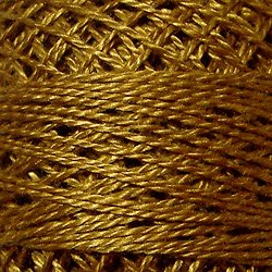 Valdani Perlé Cotton Solid: 154 - Deep Antique Gold