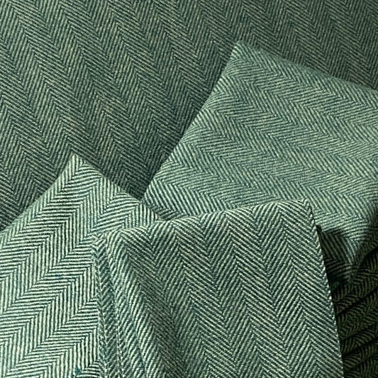 100% Wool Fabric - Froggy