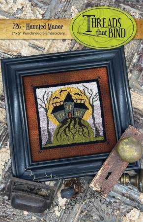Punch Needle Haunted Manor by Threads that Bind