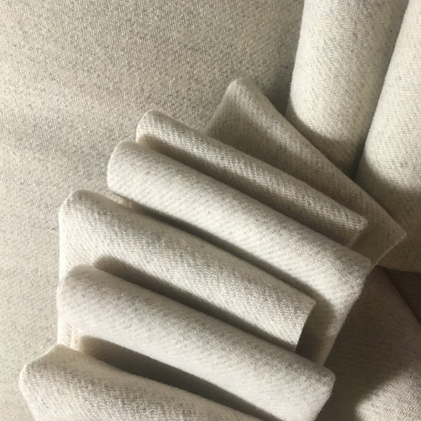 Washed & Felted 100% Wool Fabric - High Moon