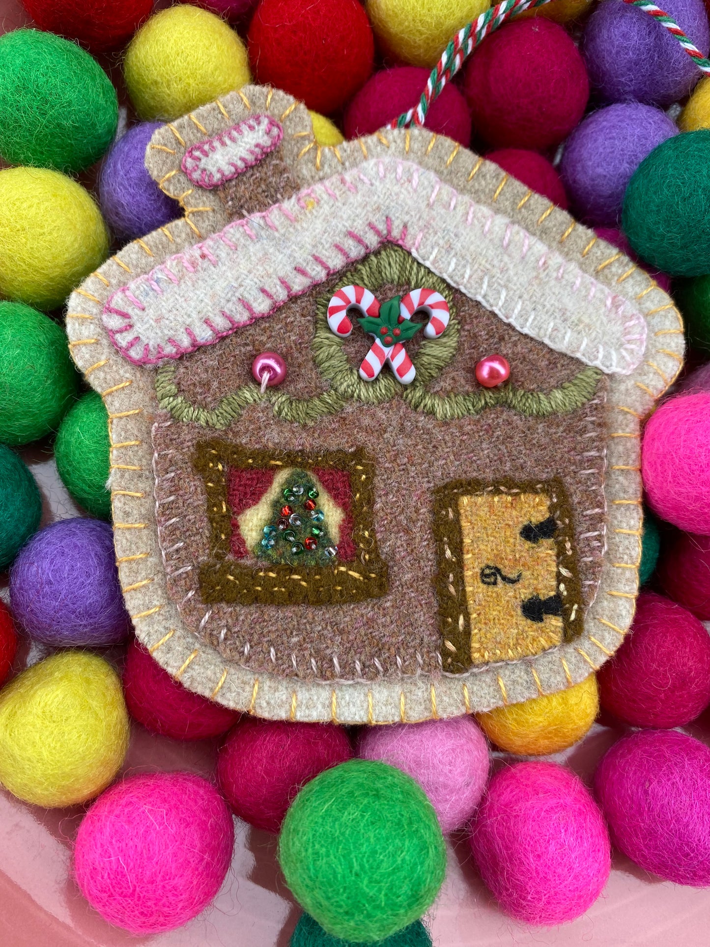 SPP-Wool Kit/Printed Pattern-1939 CANDY CANE LANE Week 6-Sugar Plum Parish