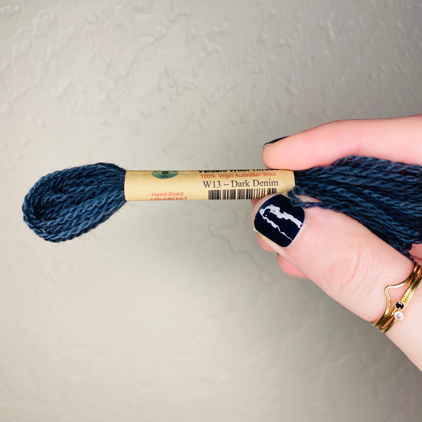 Valdani Wool Thread: W13 -Dark Denim