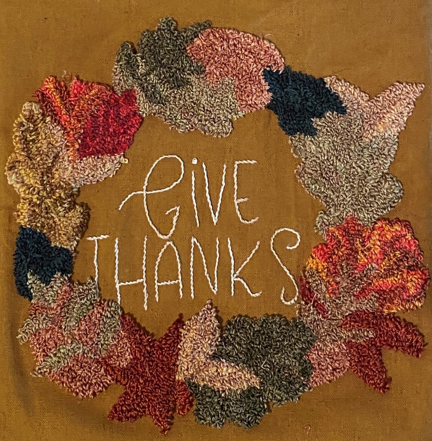 DIGITAL DOWNLOAD: Give Thanks Punch Needle Pattern