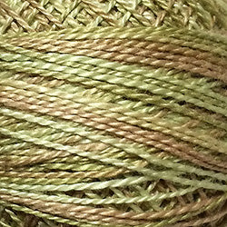 Valdani Perlé Cotton Variegated: JP8-Spring Leaves-Muddy Monet Collection - Hattie & Della