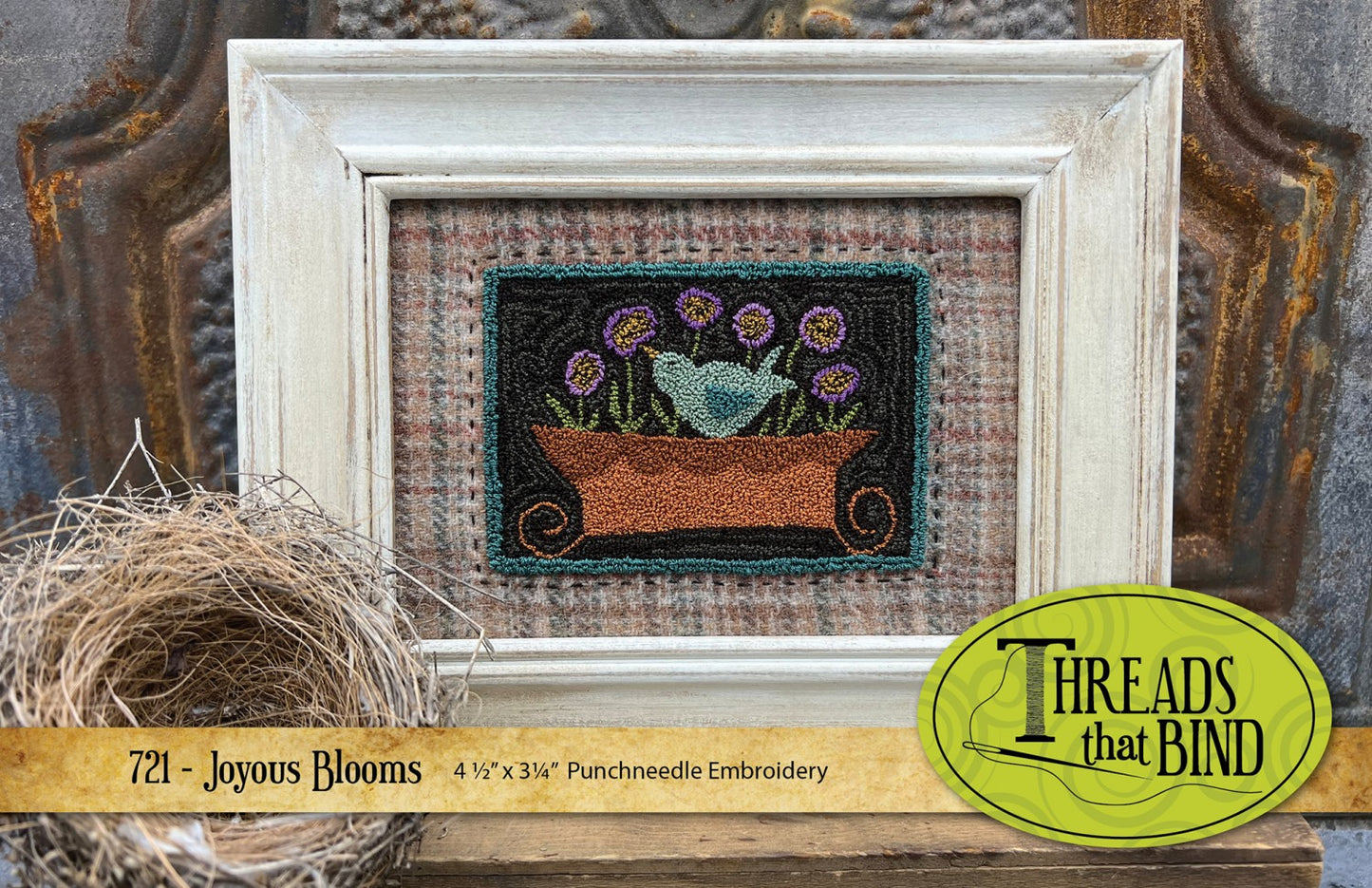 Punch Needle Pattern - Joyous Blooms