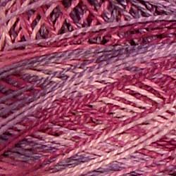 Valdani Perlé Cotton Variegated: M27-Hawaiian Orchid-fuchsia, purples, lavender - Hattie & Della