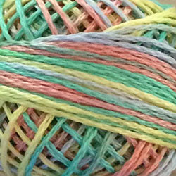 Valdani 3 Strand-Floss: M38 - Baby Soft Pastel - soft blue, pale pink, yellow - Hattie & Della