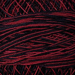 Crochet Cotton-Variegated: M48 - Red Eclipse