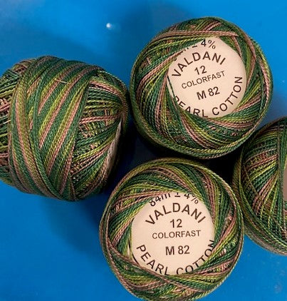 BIG CORE Valdani Perlé Cotton Variegated Size 12: M82