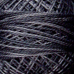 Valdani Perlé Cotton Variegated: O126 - Old Cottage Gray - Hattie & Della