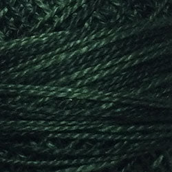 Valdani Perlé Cotton Variegated: O41 - Deep Forest Greens - Hattie & Della