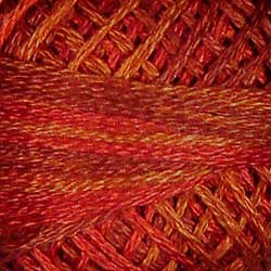 Valdani 3 Strand-Floss: O510 - Terracotta Twist - superb terracotta shades, rust, burnt orange - Hattie & Della