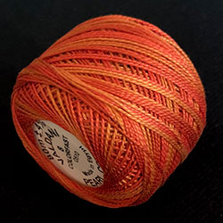 BIG CORE Valdani Perlé Cotton Variegated Size 8: O510