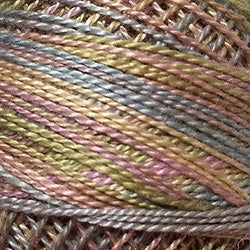 Valdani Perlé Cotton Variegated: O520 - Vintage Pastel - Hattie & Della