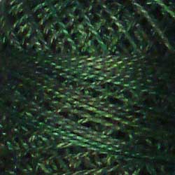 Valdani Perlé Cotton Variegated: O539 - Evergreens - rich greens