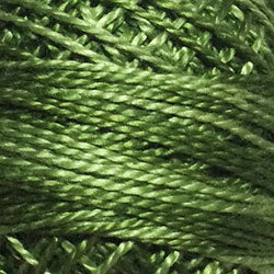 Valdani Perlé Cotton Variegated:O560 - Morning Grass - fresh grass greens - Hattie & Della