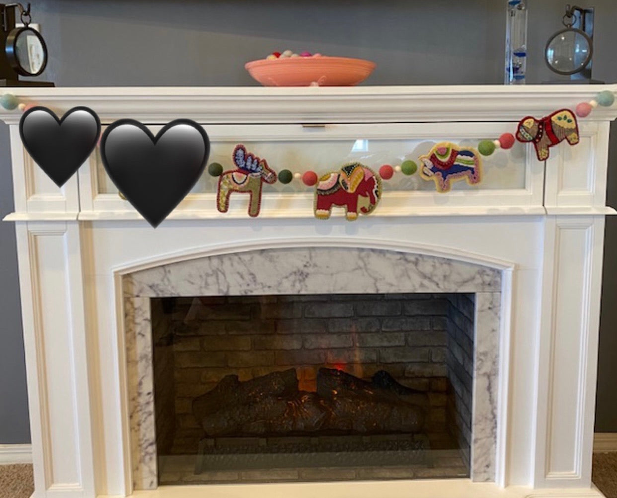 Modern Folk Art & Friends H&D Garland WOOL BALLS ONLY