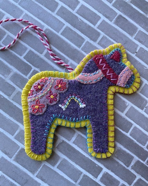 MFAF-Wool Kit/Printed Pattern-PURDY THE PONY - MODERN FOLK ART FRIENDS