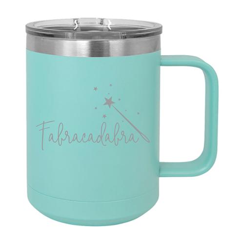 15oz Mug Fabracadabra Teal **NEW