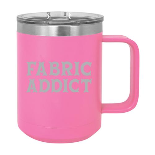 15oz Mug Fabric Addict Pink **NEW