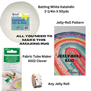 Jelly Roll Rug Collection Everything you need- except thread and a Sewing Machine