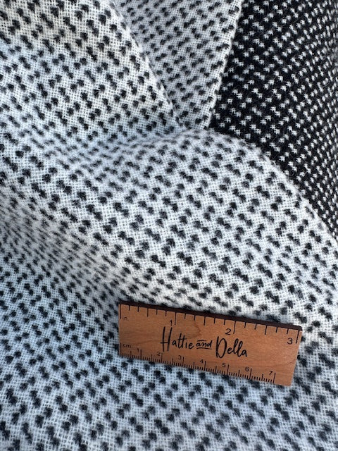 100% Wool Fabric - Black Tie