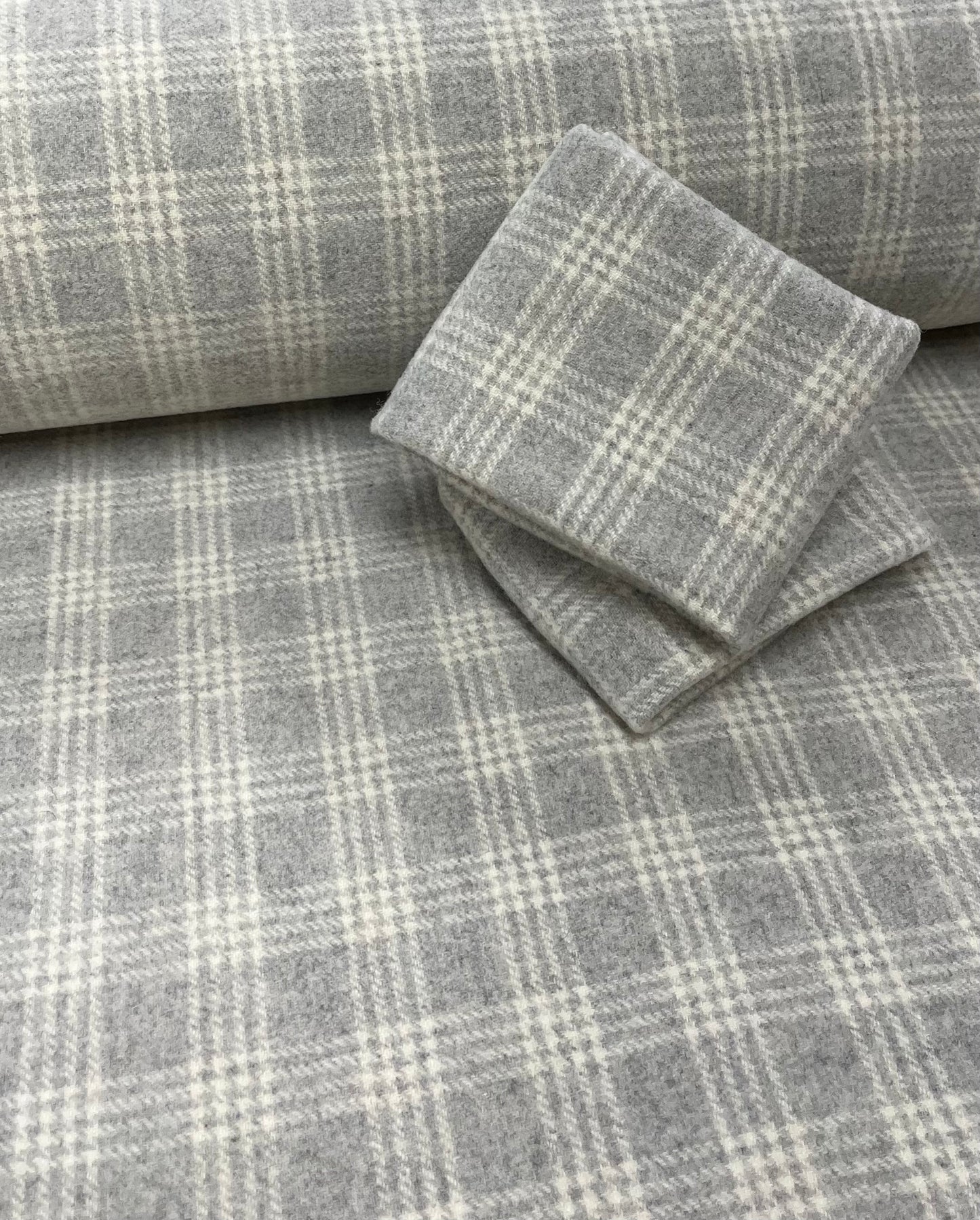 100% Wool Fabric - Dapple Grey