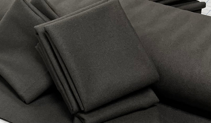 100% Wool Fabric - Elephant Gray