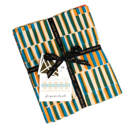 Geometry Ruby Star Precut Moda Precuts - Fat Quarters 26 skus 18" x 21"