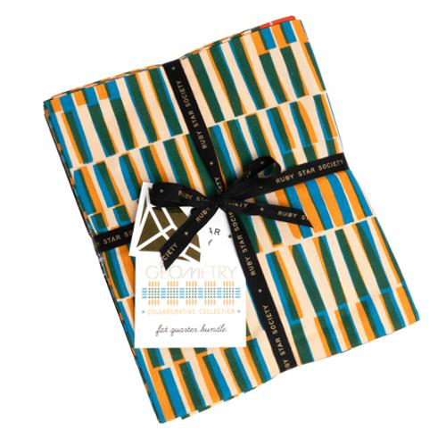 Geometry Ruby Star Precut Moda Precuts - Fat Quarters 26 skus 18" x 21"