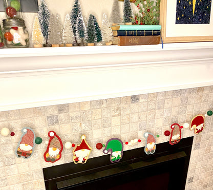 Wool Kit: Gnomes in a Row+ Pattern l Ornaments