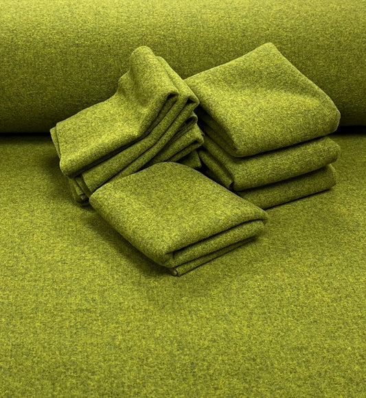 100% Wool Fabric - Grinchy Green