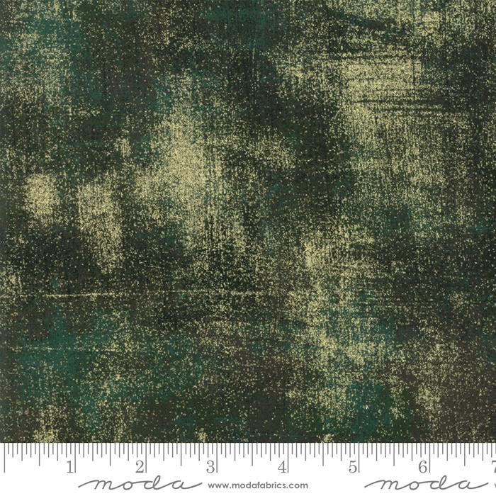 Grunge Christmas Green 30150 308M Moda Metallic