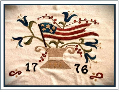 Wool Applique: Independence Day Bouquet