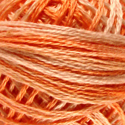 Valdani 3 Strand-Floss Variegated: M22-Peaches-peach shades