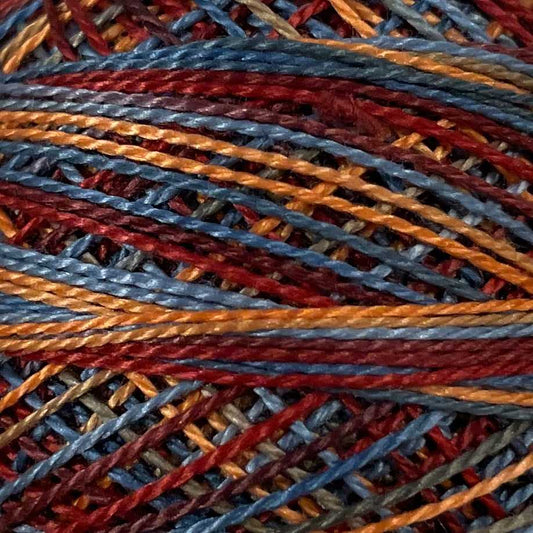 Valdani Perlé Cotton Variegated: M74 - Rooster Tail