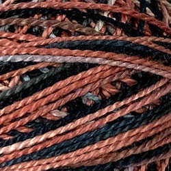 Valdani Perlé Cotton Variegated: M804 - Cold Lava