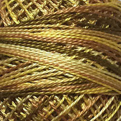 Valdani Perlé Cotton Variegated: M81 - Backyard Honeycomb