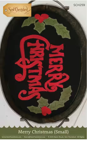 Merry Christmas Small Tray - by Sew Cherished