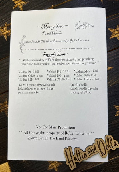 Punch Needle Pattern: Merry Tree